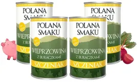 karma-dla-psa-polana-smaku-junior-wieprzowina-z-burakiem-400g-mono-x4