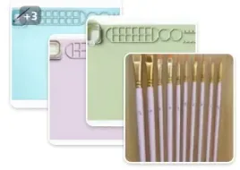 da405-silikonowa-mata-do-malowania-10szt-pedzli