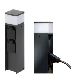 slupek-stojacy-ogrodowy-oswietleniowy-z-gniazdami-schuko-dasten-30cm-czarny