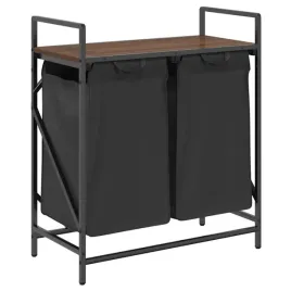 kosz-na-pranie-2-przegrody-z-polka-brazowy-dab