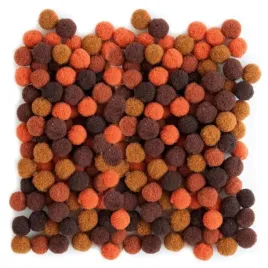 pompony-poliestrowe-1cm-mix-brazowy-120szt