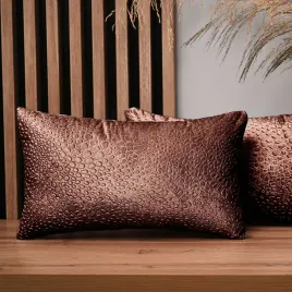 poszewka-welurowa-kropelki-na-poduszke-30x50-cm-czerwono-brazowa