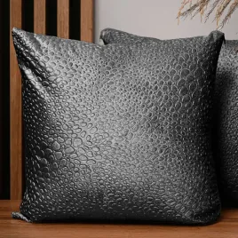 szara-welurowa-poszewka-55x55-cm-z-faktura-kropli-zapinana-na-zamek