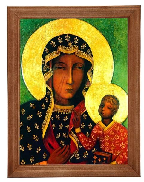 Obraz w ramie o tematyce religijnej 18x24cm - Matka Boska Wędrowna