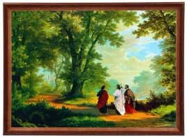 obraz-w-ramie-o-tematyce-religijnej-w-rozmiarze-50x70cm-droga-do-emaus