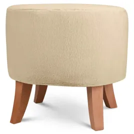 owalna-pufa-52x42-bezowa-z-futrem-drewniane-nogi-naturalne