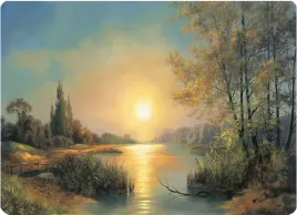 podkladka-korkowa-30x40cm-z-nadrukiem-jezioro-zachod-slonca