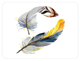 zlocona-podkladka-korkowa-30x40-cm-feather-ethnic-1-wysoka-jakosc