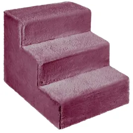 schodki-dla-psa-3-stopniowe-sliwkowe-ergonomiczne-i-lekkie