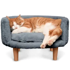 komfortowa-sofa-nala-dla-zwierzat-welurowa-ciemnoszara-48x33x31-cm