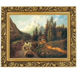 obraz-w-zlotej-ramie-makowka-w-rozmiarze-30x40-cm-potok-w-dolinie