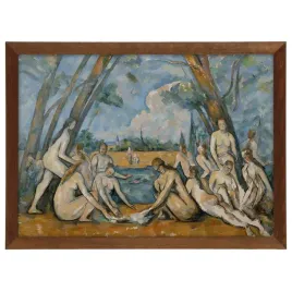 reprodukcja-cezanne-kapiacy-sie-70x50cm-w-brazowej-ramie-drewnianej