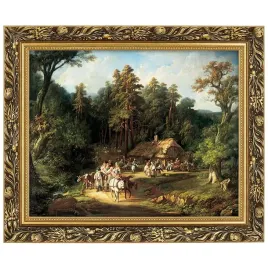 reprodukcja-obrazu-jan-feliks-piwarski-w-zlotej-ramie-40x50cm