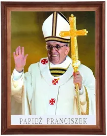 obraz-religijny-papiez-franciszek-w-ramie-drewnianej-30x40-cm