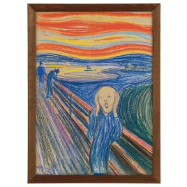 obraz-munk-the-scream-w-drewnianej-ramie-70x50-cm-druk-offsetowy