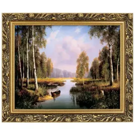 reprodukcja-brzozy-cezary-rozycki-40x50-cm-w-zlotej-ramie-makowka