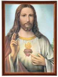obraz-religijny-50x70cm-serce-jezusa-ii-w-drewnianej-ramie