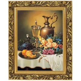 obraz-w-zlotej-ramie-makowka-w-rozmiarze-30x40-cm-martwa-natura-z-rozami
