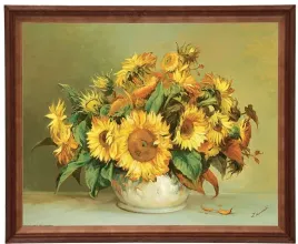 obraz-w-drewnianej-ramie-40x50-cm-sloneczniki-zygmunt-konarski