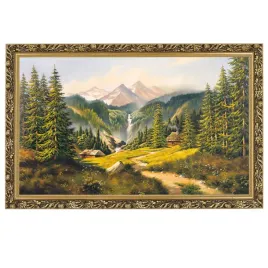 reprodukcja-obrazu-krajobraz-z-wodospadem-60x100-cm-zlota-rama
