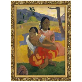 obraz-w-zlotej-ramie-makowka-70x50-cm-gauguin-nafea-faa-ipoipo-1892