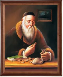obraz-sakiewka-zyd-40x50-cm-w-drewnianej-ramie-marian-kaszuba
