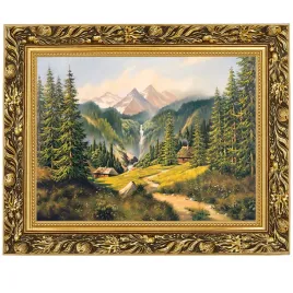 obraz-w-zlotej-ramie-makowka-w-rozmiarze-30x40-cm-krajobraz-z-wodospadem