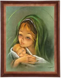 obraz-religijny-matka-boska-zielona-w-ramie-30x40cm-drewniana