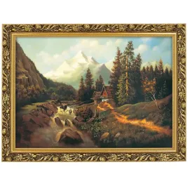 reprodukcja-obrazu-potok-w-dolinie-w-zlotej-ramie-50x70-cm