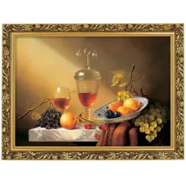 reprodukcja-obrazu-makowka-w-zlotej-ramie-50x70-cm-cezary-rozycki