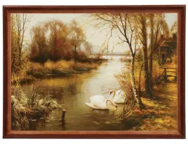 obraz-labedzie-50x70-cm-konarski-w-drewnianej-ramie-polski-producent
