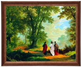 religijny-obraz-w-drewnianej-ramie-30x40cm-droga-do-emaus