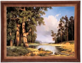 reprodukcja-sosny-cezary-rozycki-w-drewnianej-ramie-30x40-cm