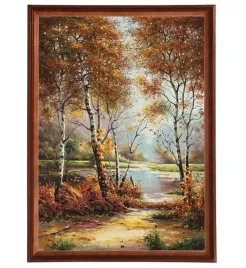 obraz-brzozy-letni-dzien-50x70-cm-w-drewnianej-ramie-adam-lis