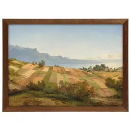 reprodukcja-a-calame-swiss-landscape-1830-w-brazowej-ramie-70x50-cm