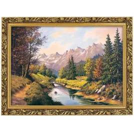 obraz-w-zlotej-ramie-makowka-50x70-cm-mostek-iii-krzysztof-nowaczynski