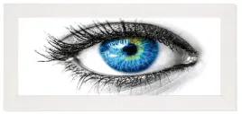 plakat-eye-2-w-bialej-drewnianej-ramie-20x50-cm-wysoka-jakosc