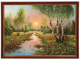 obraz-brzozy-zachod-slonca-w-drewnianej-ramie-50x70-cm-adam-lis