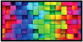 obraz-w-czarnej-ramie-50x100cm-squares-drewniany-ramka-2cm