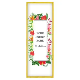 drewniana-ramka-na-zdjecia-50x140-cm-zolta-ekologiczna-z-plexi