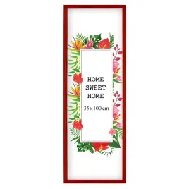 drewniana-ramka-na-zdjecia-35x100-cm-kolor-czerwony-ekologiczna
