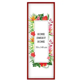 drewniana-ramka-na-zdjecia-50x140-cm-czerwona-z-plexi-polski-produkt