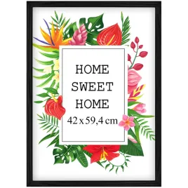 czarna-ramka-drewniana-42x594-cm-z-plexi-polski-produkt-ekologiczny