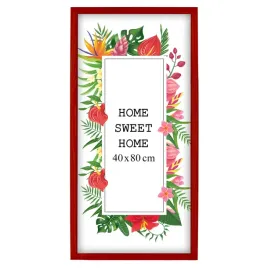 drewniana-ramka-40x80-cm-czerwona-z-plexi-ekologiczna-i-trwala