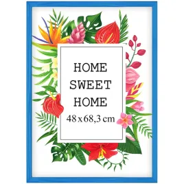 drewniana-ramka-48x683-cm-niebieska-z-plexi-ekologiczna-producent-pl