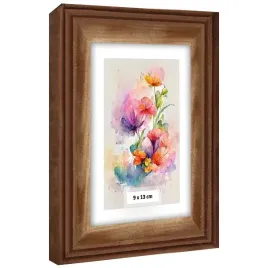 ramka-drewniana-frezowana-9x13-cm-brazowa-do-zdjec-i-plakatow