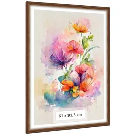 ramka-drewniana-frezowana-61x915-cm-brazowa-na-zdjecia-i-plakaty