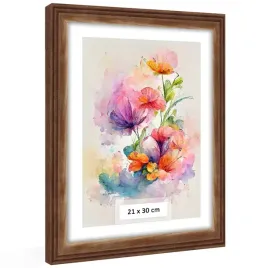drewniana-ramka-21x30-cm-brazowa-z-frezowaniem-pion-poziom