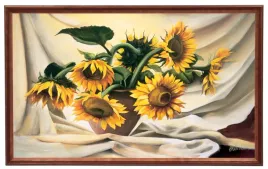 obraz-w-drewnianej-ramie-o-wymiarach-60x100-cm-sloneczniki-e-misiewicz