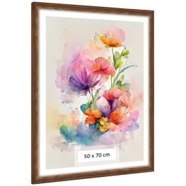 elegancka-frezowana-ramka-drewniana-50x70-cm-brazowa-do-zdjec-i-plakatow